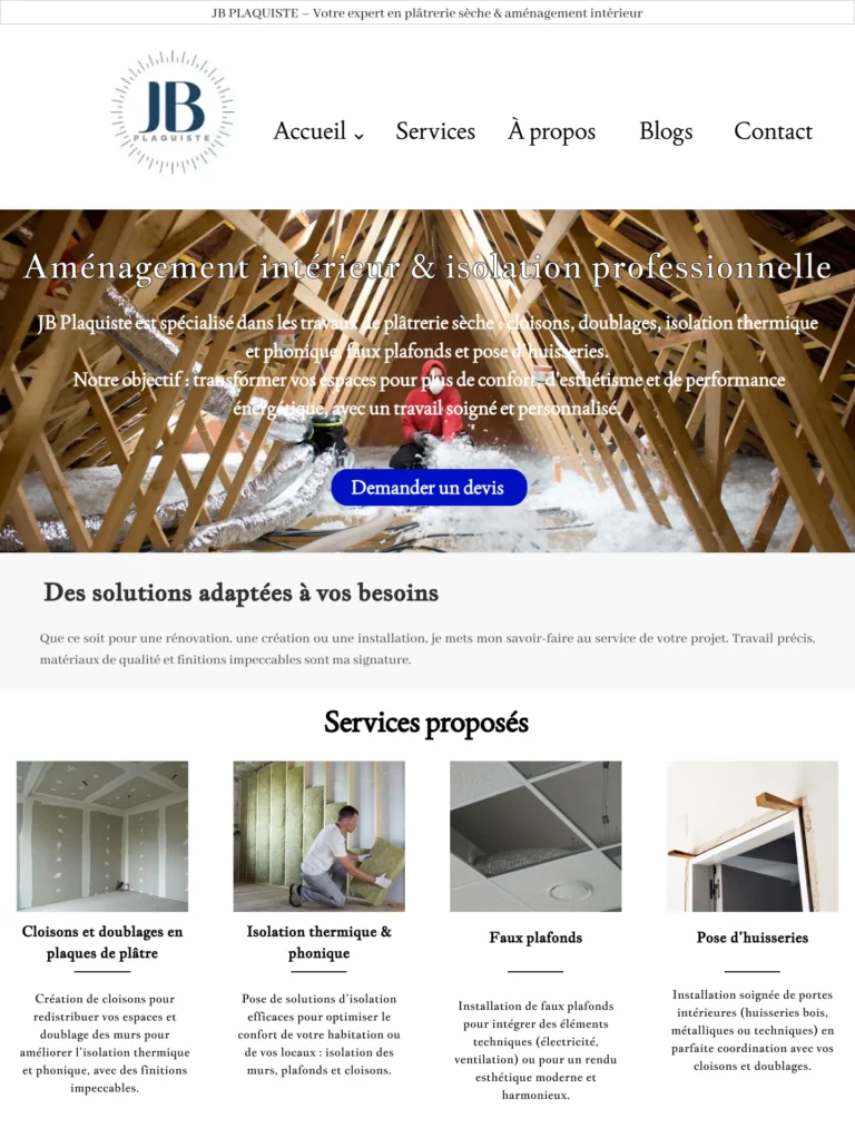 site web du plaquiste jean baptiste
